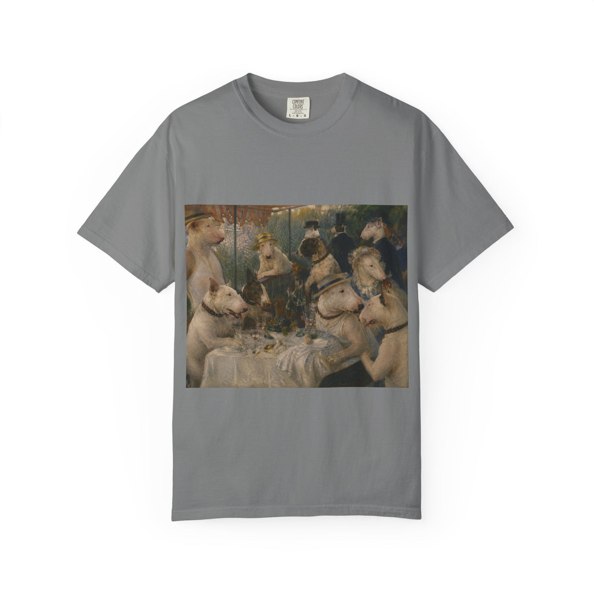 Bull Terrier Luncheon of the Boating Party — after Pierre-Auguste Renoir, 1881 | Garment-Dyed Tee