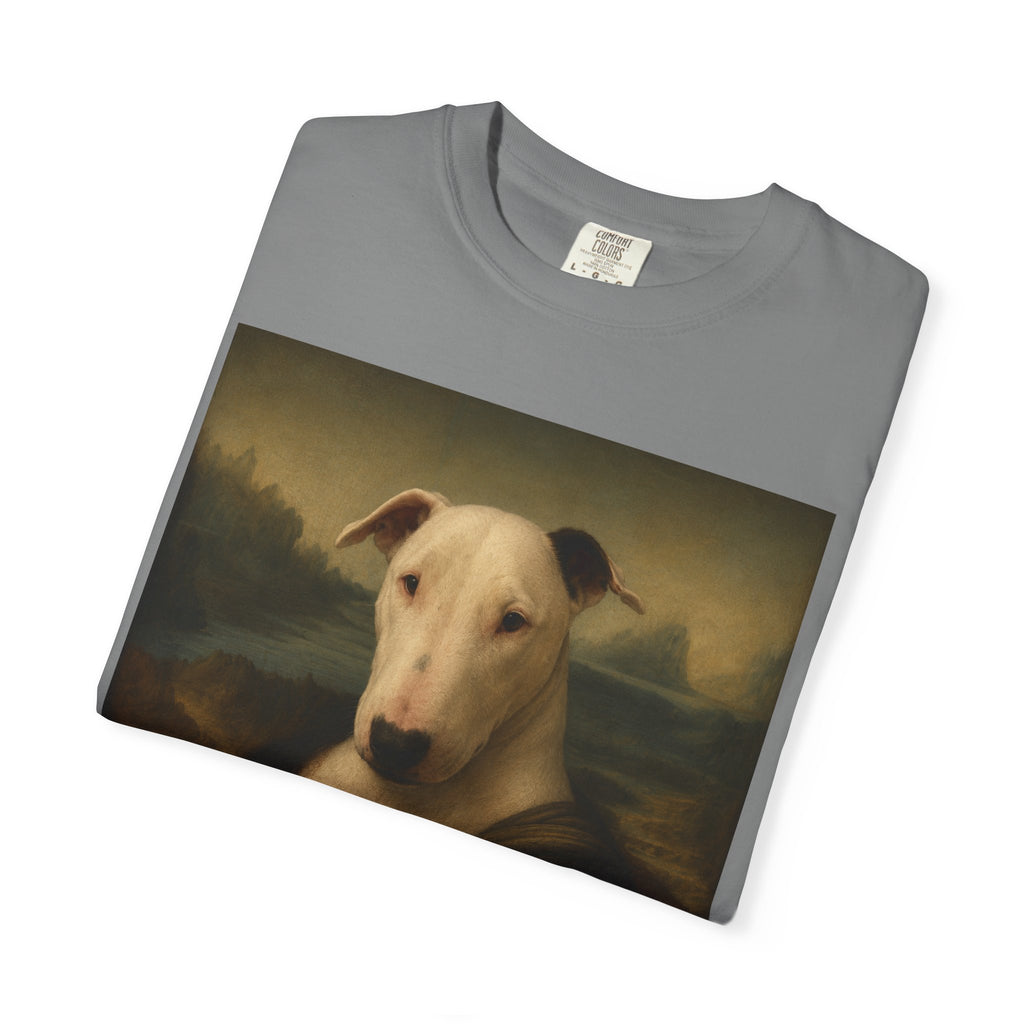Bull Terrier Mona Lisa — after Leonardo da Vinci, c.1503 | Garment-Dyed Tee