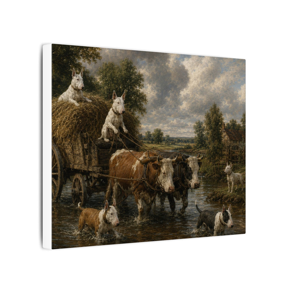 Bull Terrier The Hay Wain — after John Constable, 1821 | Canvas