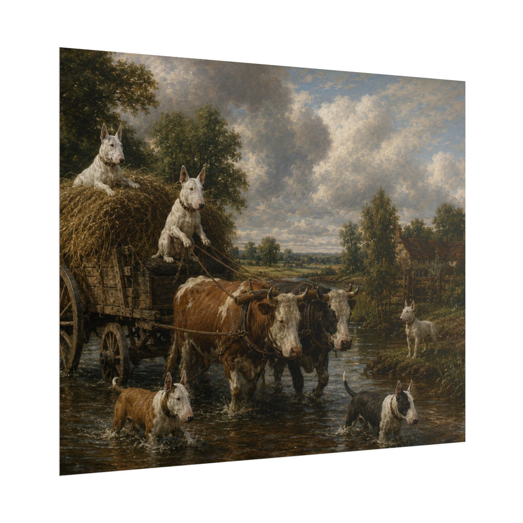 Bull Terrier The Hay Wain — after John Constable, 1821 | Print