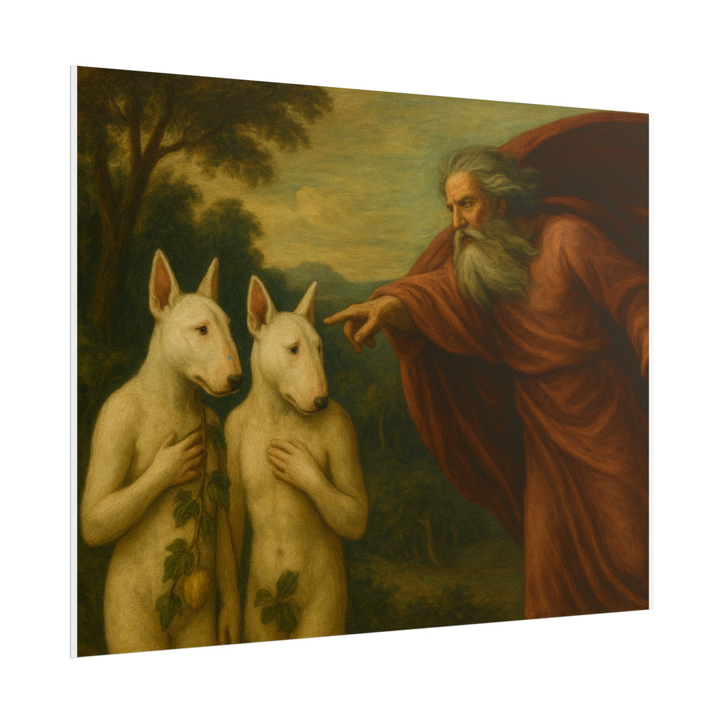 Bull Terrier The Rebuke Of Adam And Eve — after Domenichino, 1626 | Poster
