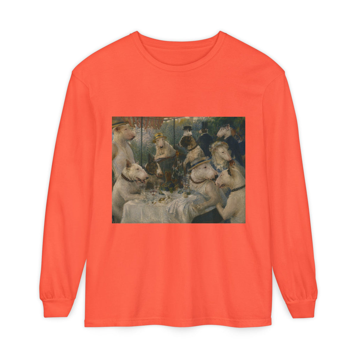 Bull Terrier Luncheon of the Boating Party — after Pierre-Auguste Renoir, 1881 | Long Sleeve