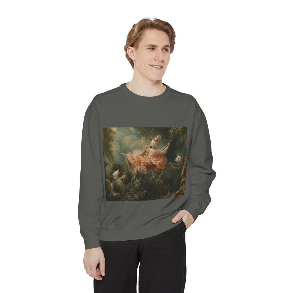 Bull Terrier The Swing — after Jean-Honore Fragonard, 1767 | Crewneck