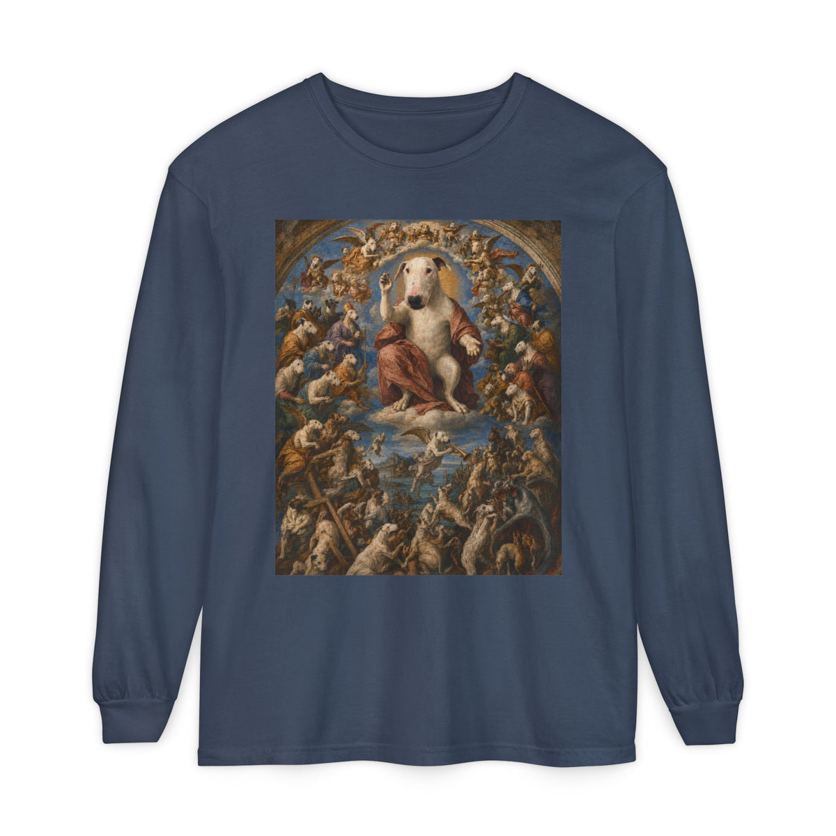 Bull Terrier The Last Judgement — after Michelangelo, 1541 | Long Sleeve