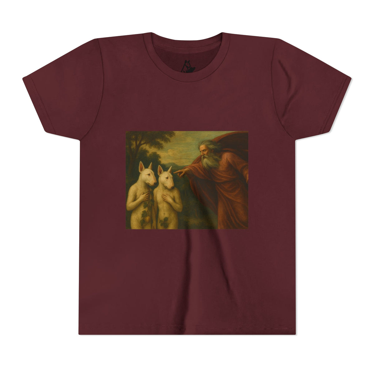 Bull Terrier The Rebuke of Adam and Eve — after Domenichino, 1626 | Youth Tee