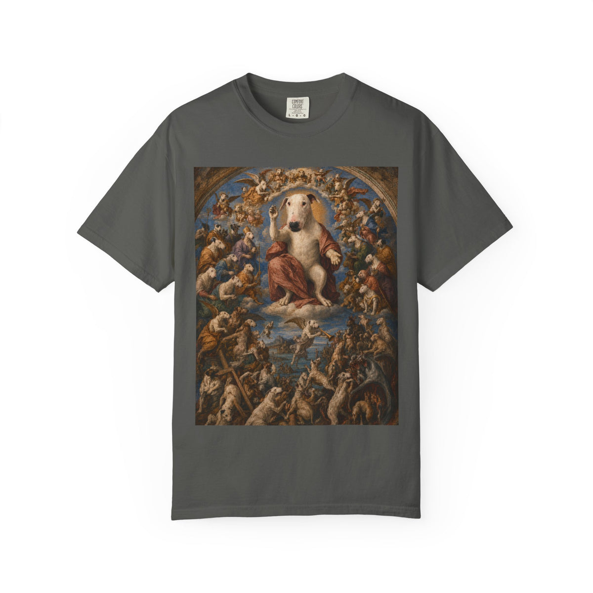 Bull Terrier The Last Judgement — after Michelangelo, 1541 | Garment-Dyed Tee