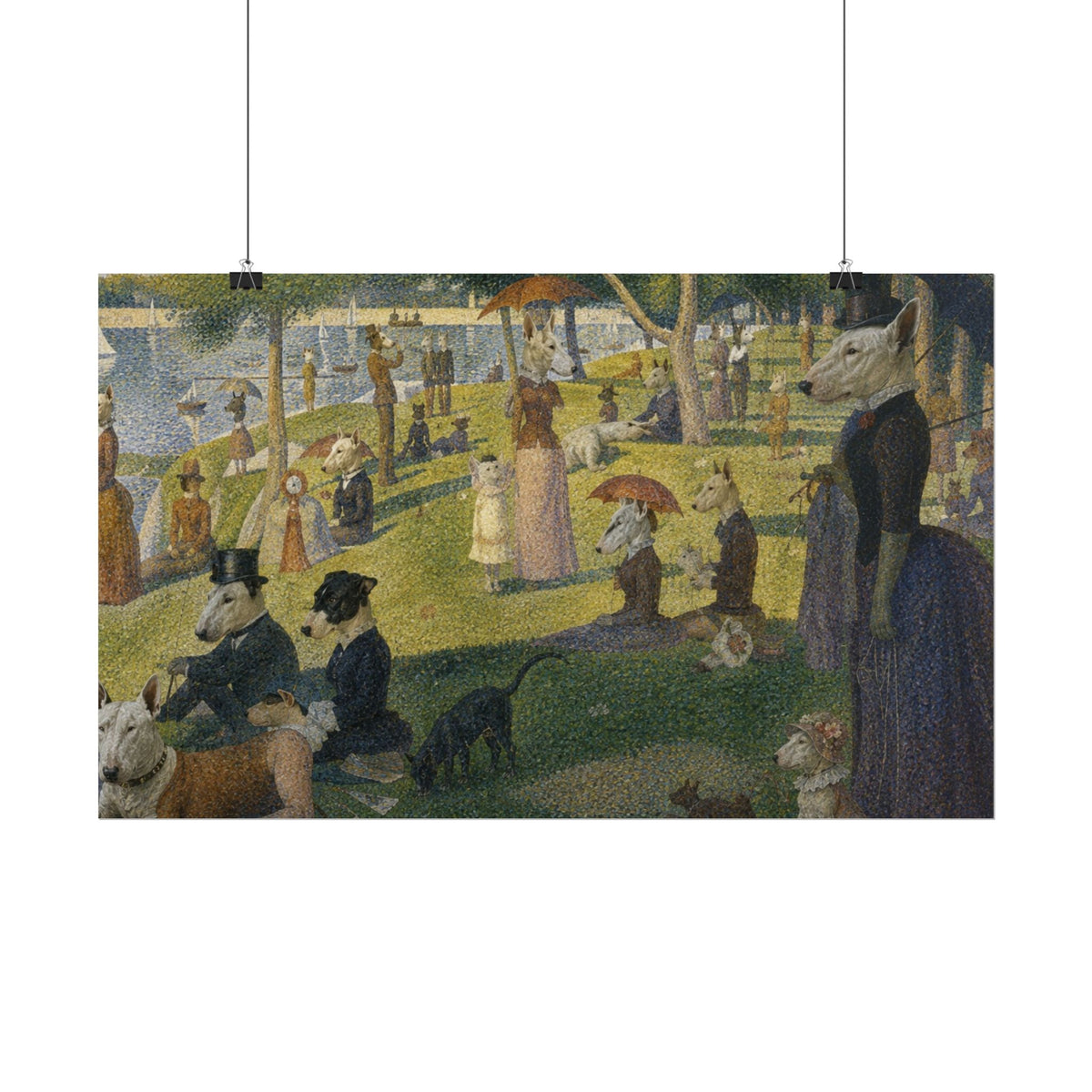 Bull Terrier A Sunday Afternoon on La Grande Jatte — after Georges Seurat, 1886 | Print