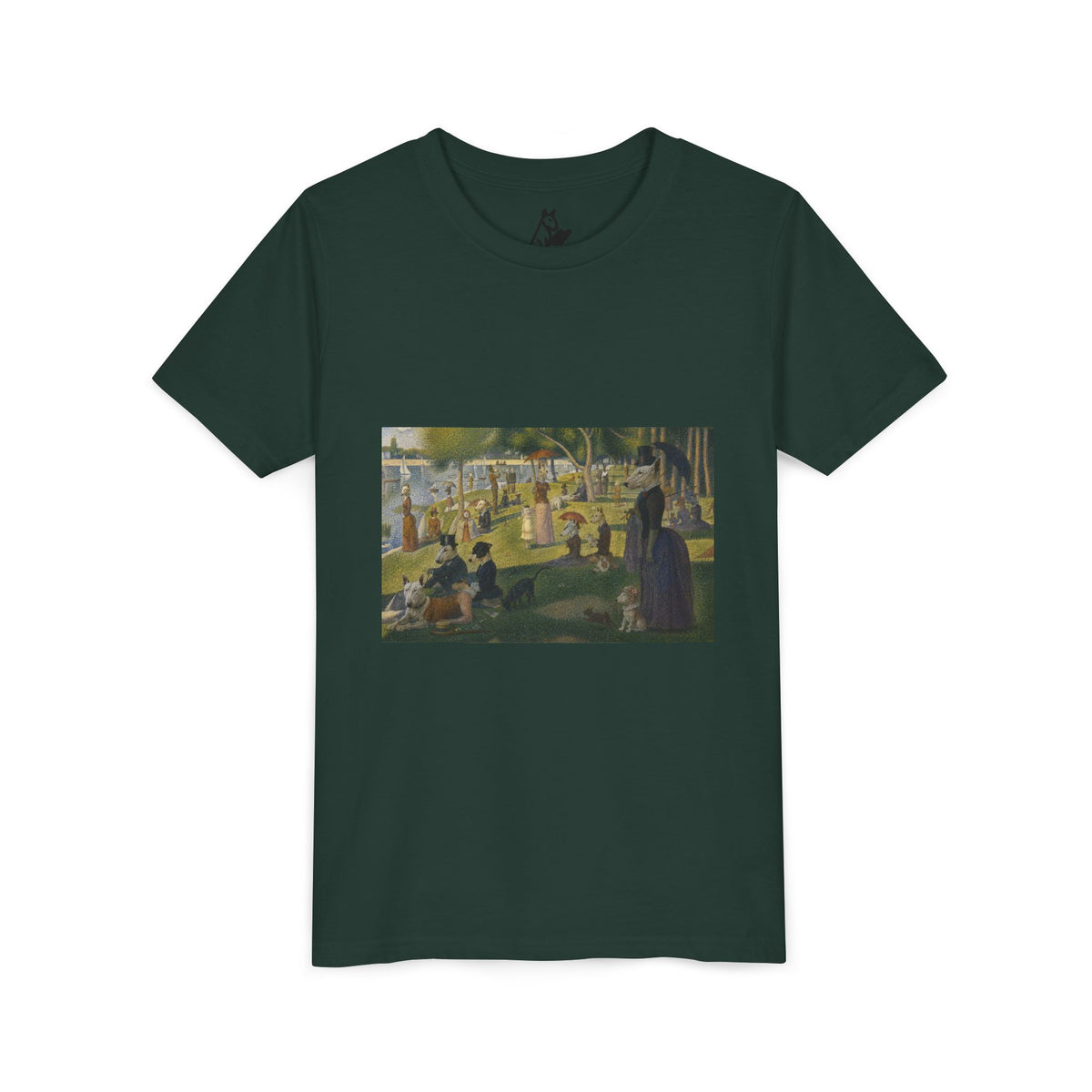 Bull Terrier A Sunday Afternoon on La Grande Jatte — after Georges Seurat, 1886 | Youth Tee