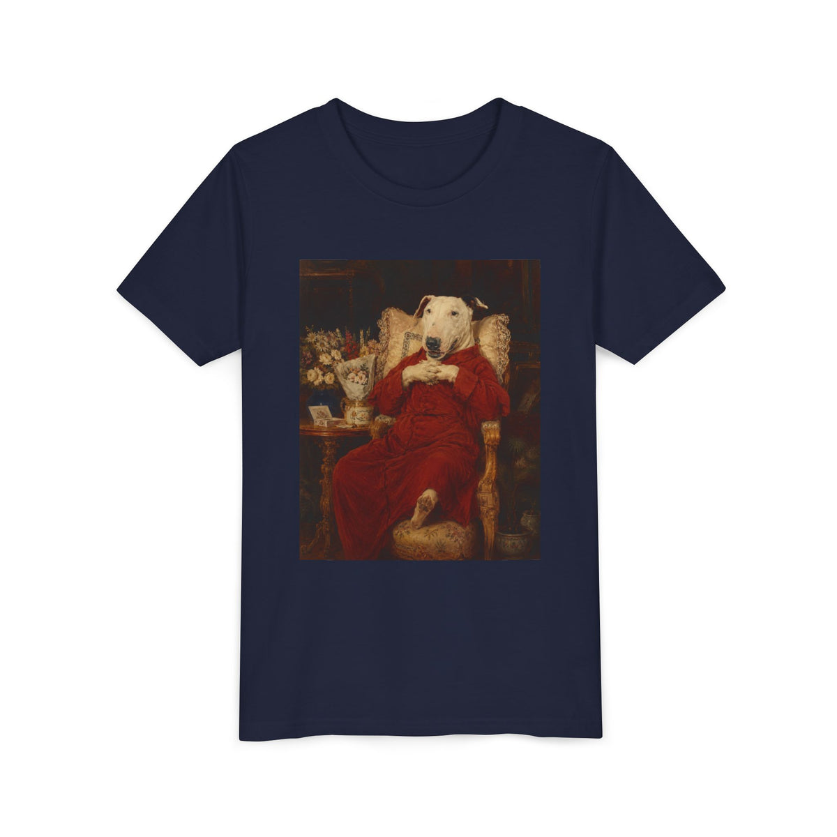 Bull Terrier A Happy Birthday — after Antonio Casanova y Estorach, c.1890 | Youth Tee