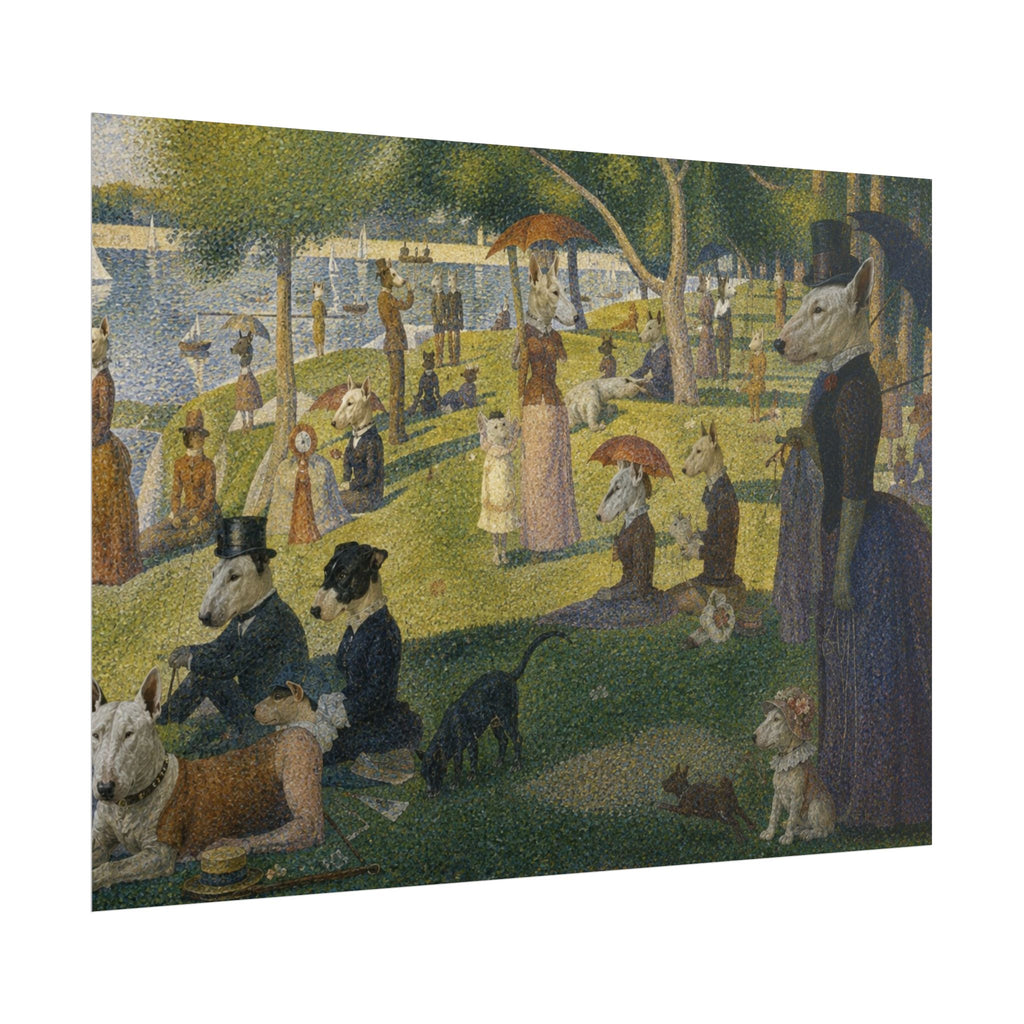 Bull Terrier A Sunday Afternoon on La Grande Jatte — after Georges Seurat, 1886 | Print