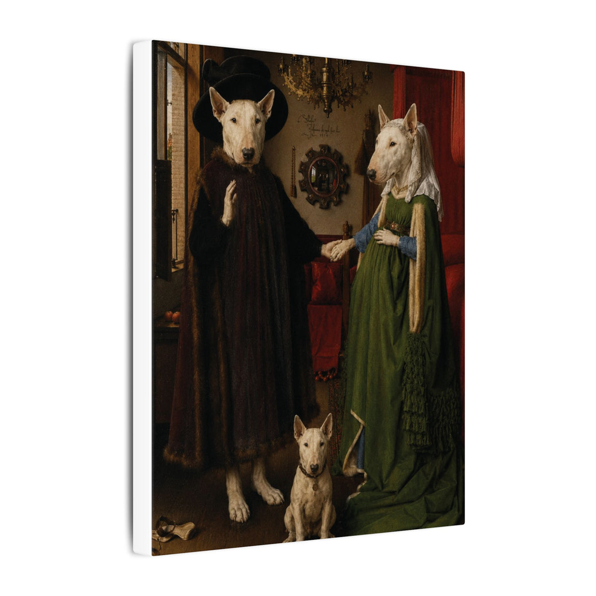 Bull Terrier The Arnolfini Portrait — after Jan van Eyck, 1434 | Canvas
