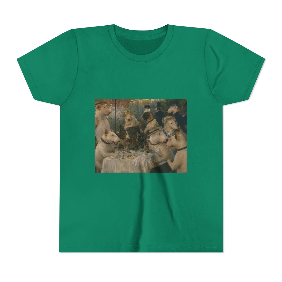 Bull Terrier Luncheon of the Boating Party — after Pierre-Auguste Renoir, 1881 | Youth Tee