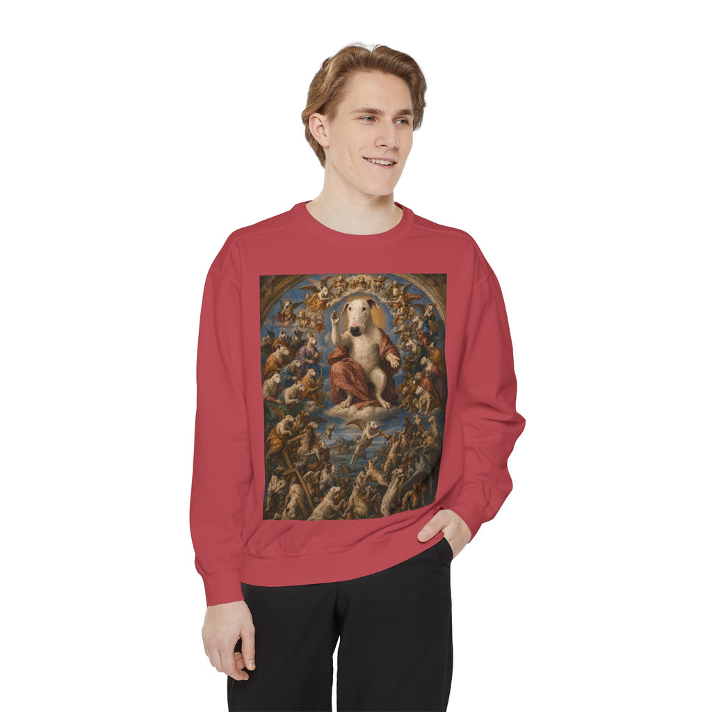 Bull Terrier The Last Judgement — after Michelangelo, 1541 | Crewneck