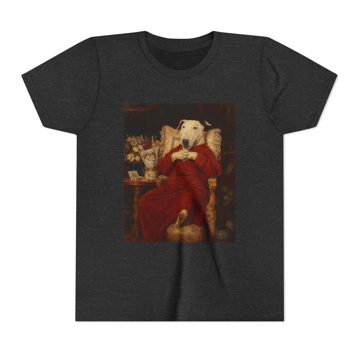 Bull Terrier A Happy Birthday — after Antonio Casanova y Estorach, c.1890 | Youth Tee