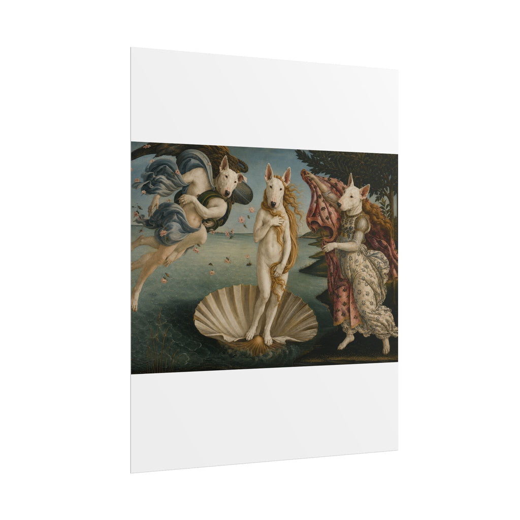 Bull Terrier The Birth of Venus — after Sandro Botticelli, c.1485 | Print