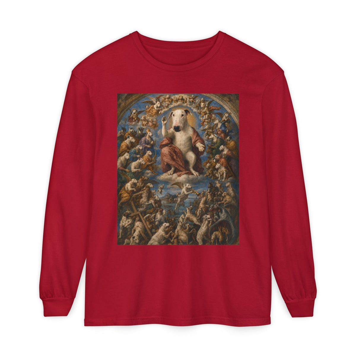 Bull Terrier The Last Judgement — after Michelangelo, 1541 | Long Sleeve