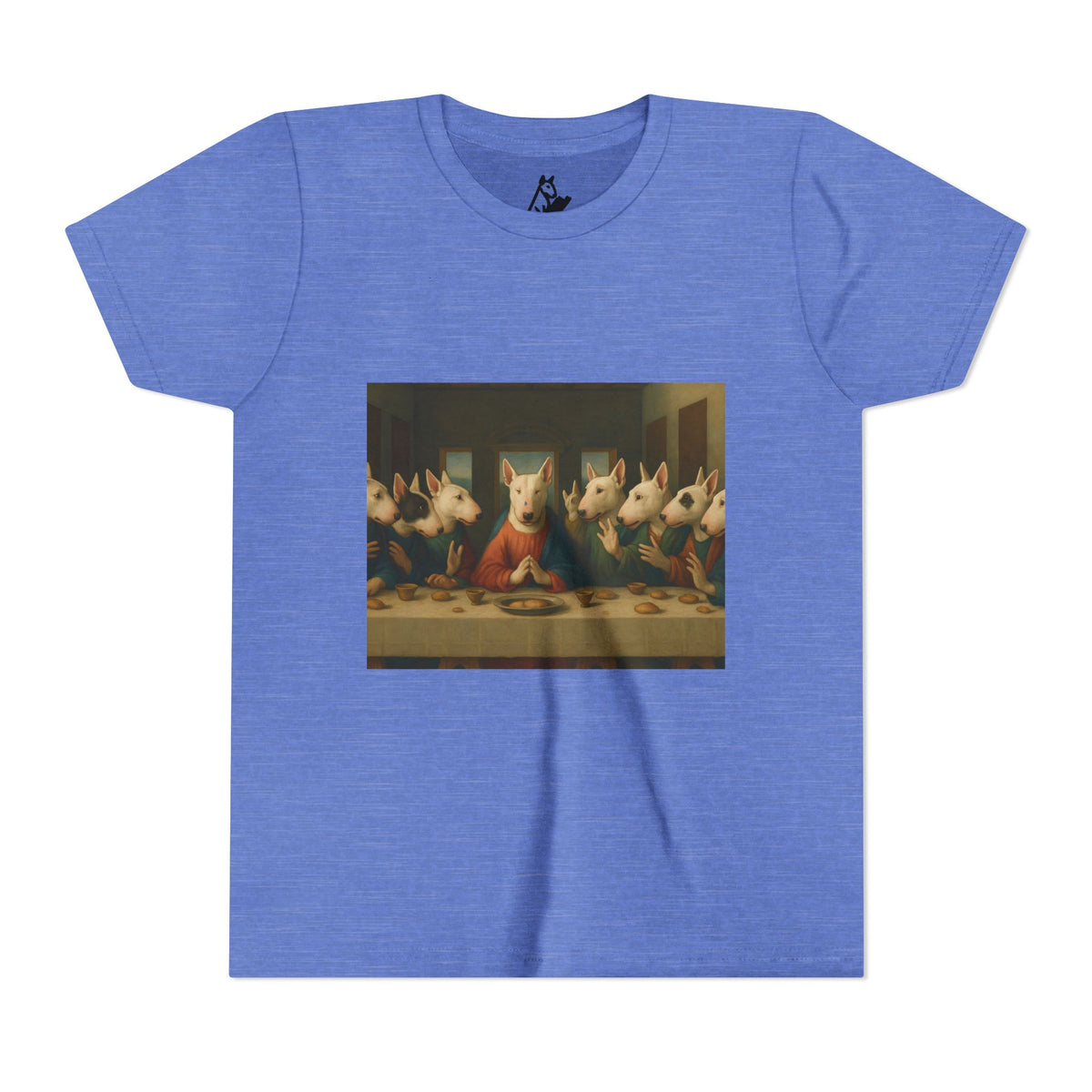 Bull Terrier The Last Supper — after Leonardo da Vinci, 1498 | Youth Tee