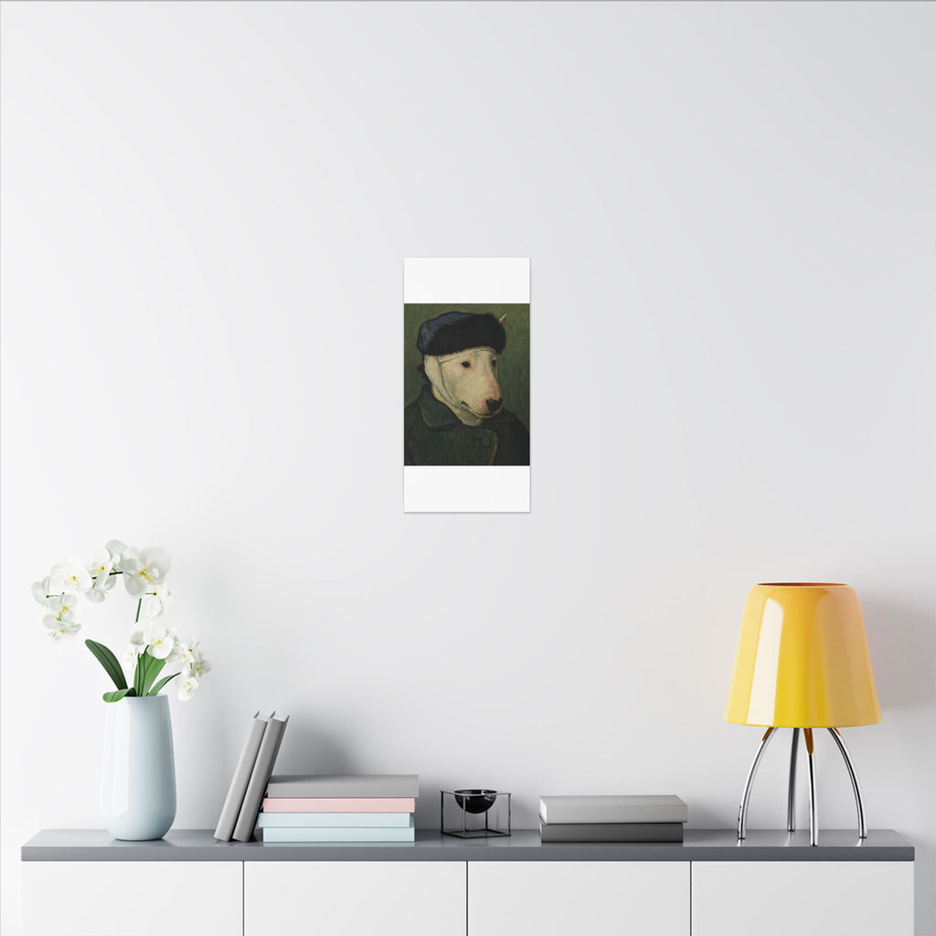 Bull Terrier Self-Portrait with Bandaged Ear — after Vincent van Gogh, 1889 | Canvas