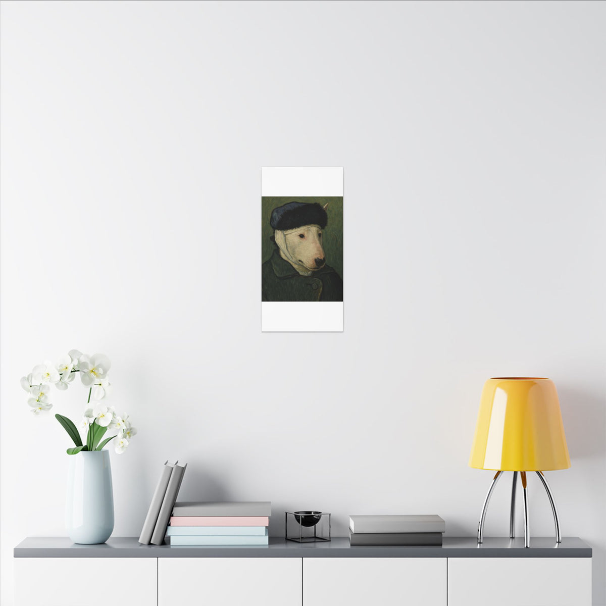 Bull Terrier Self-Portrait with Bandaged Ear — after Vincent van Gogh, 1889 | Canvas