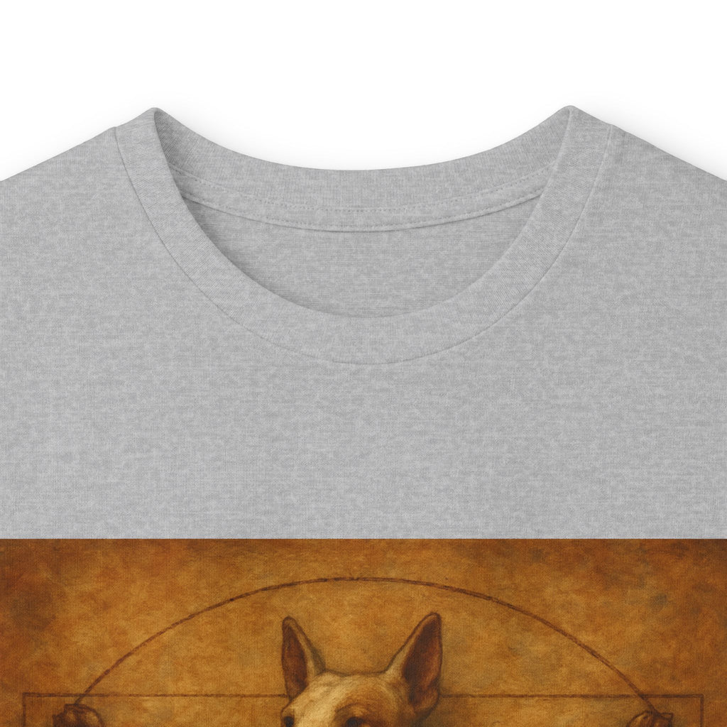 Bull Terrier Vitruvian Man — after Leonardo da Vinci, c.1490 | Long Sleeve