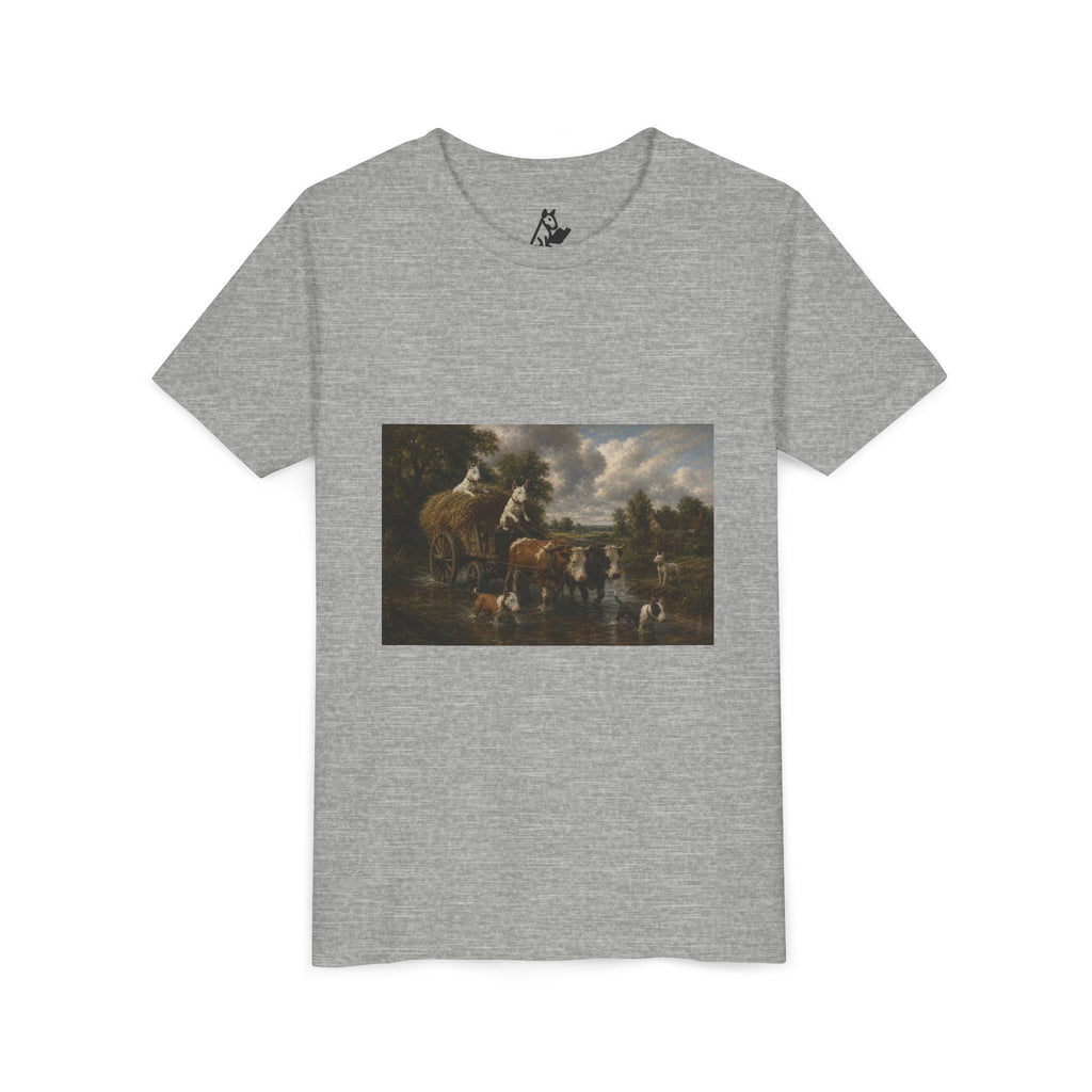 Bull Terrier The Hay Wain — after John Constable, 1821 | Youth Tee