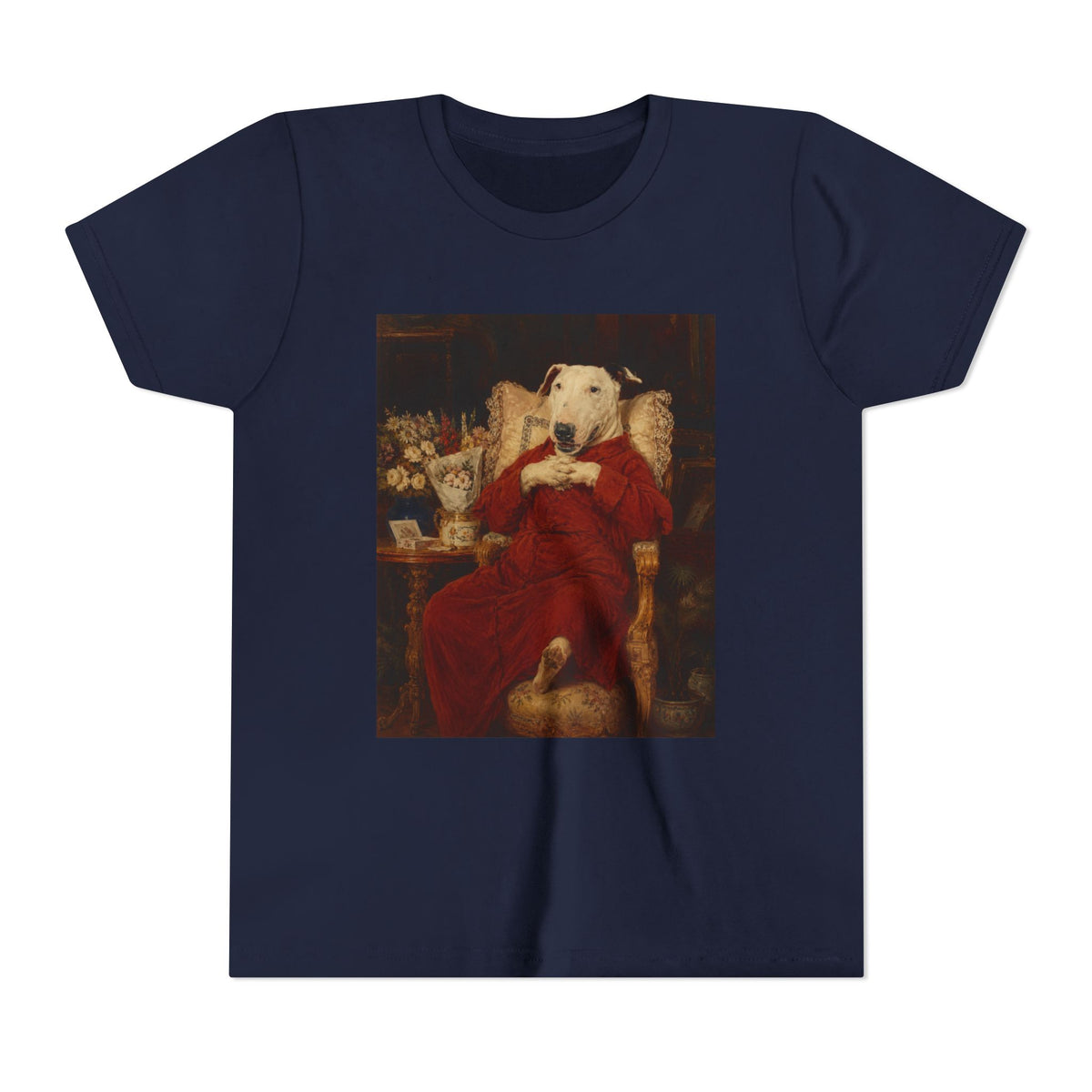 Bull Terrier A Happy Birthday — after Antonio Casanova y Estorach, c.1890 | Youth Tee