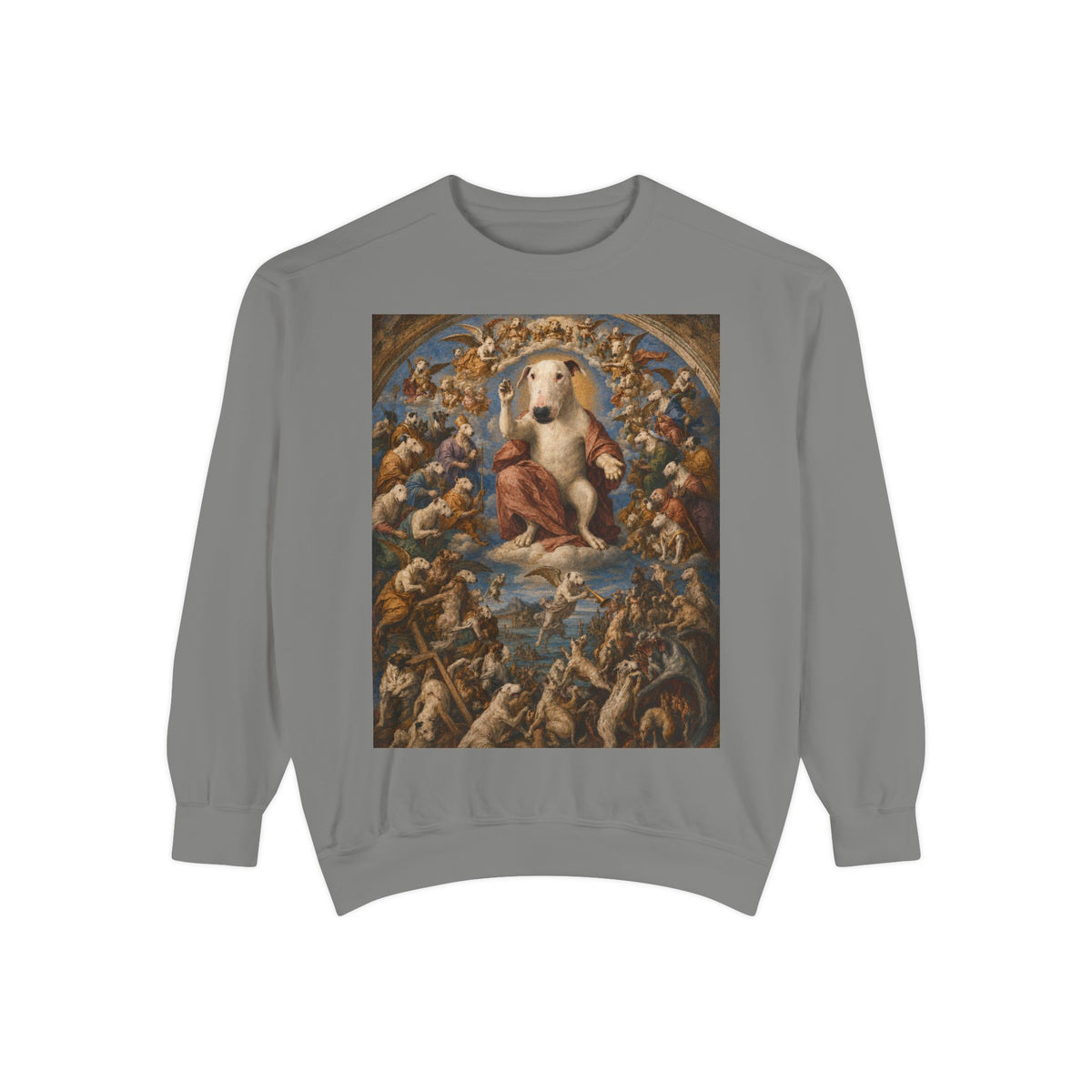Bull Terrier The Last Judgement — after Michelangelo, 1541 | Crewneck