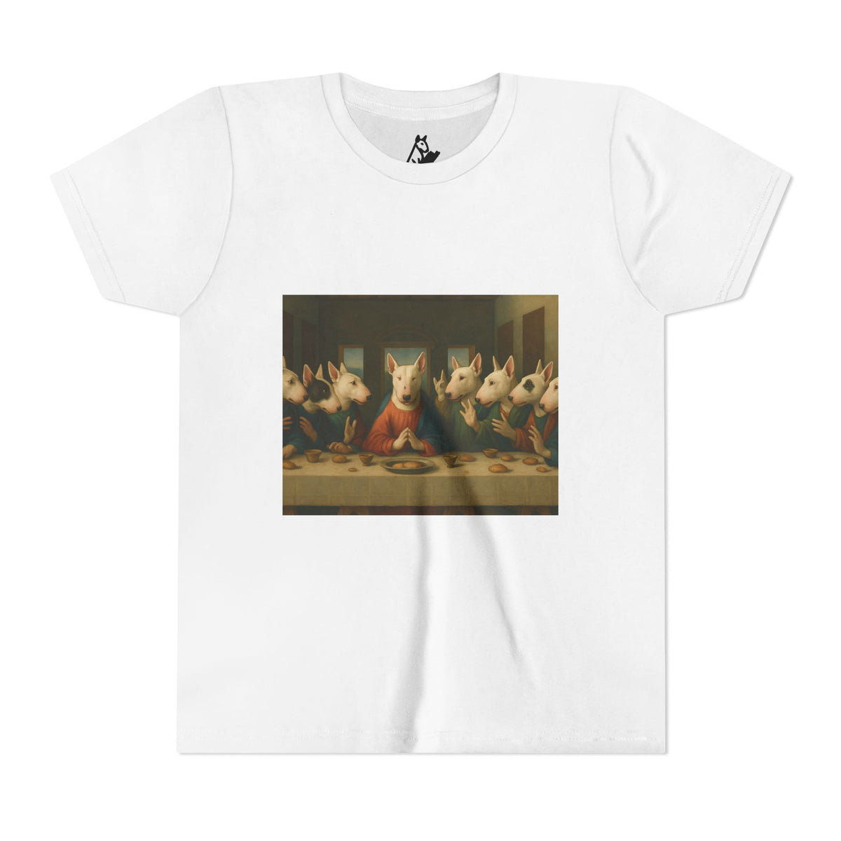 Bull Terrier The Last Supper — after Leonardo da Vinci, 1498 | Youth Tee