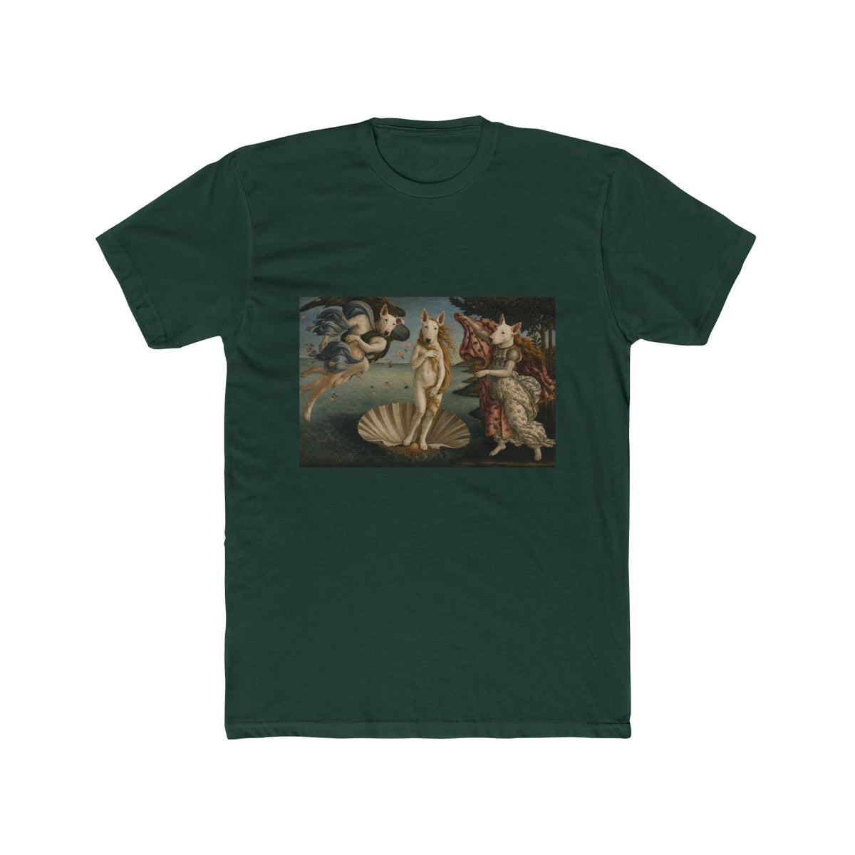 Bull Terrier The Birth of Venus — after Sandro Botticelli, c.1485 | Tee