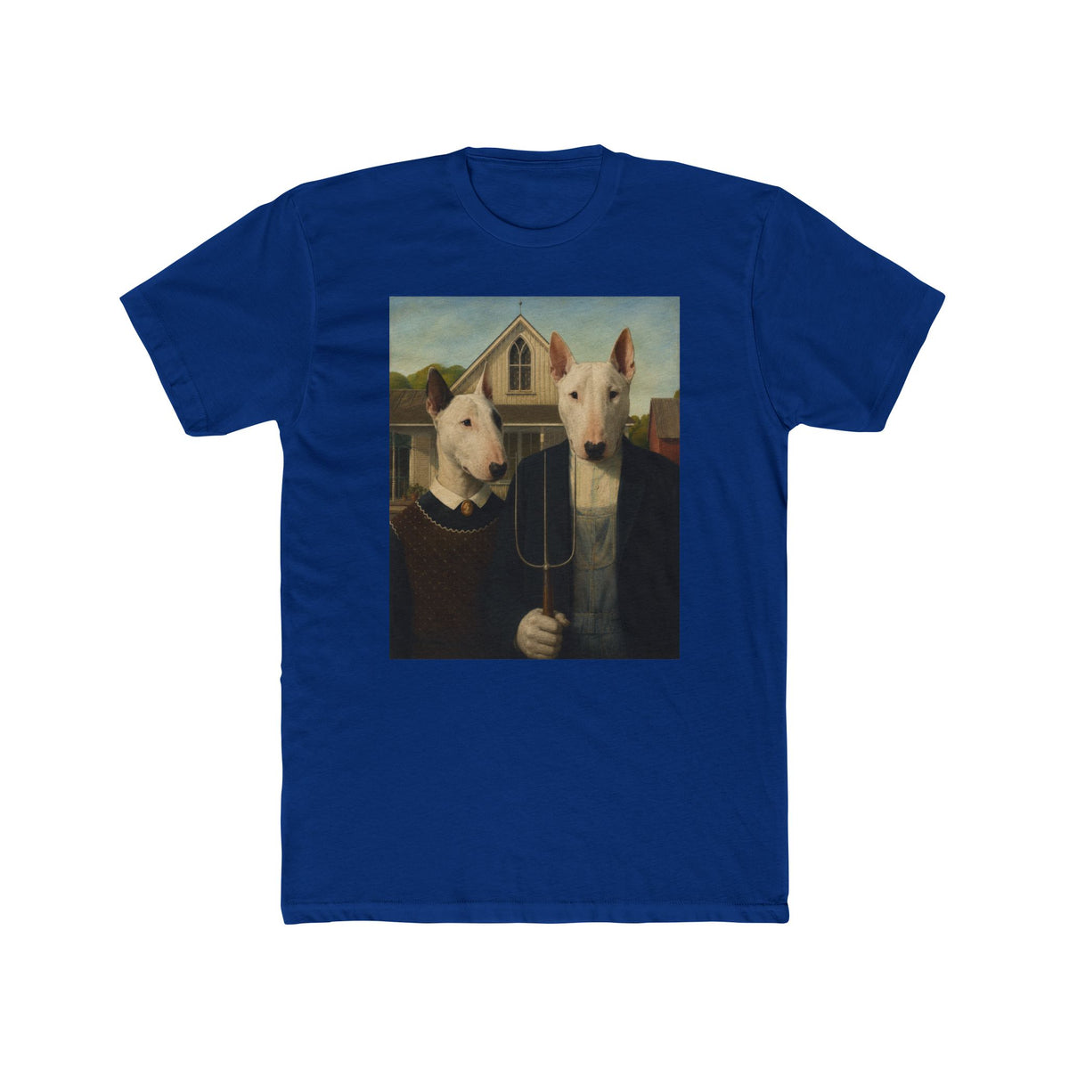 Bull Terrier American Gothic — after Grant Wood, 1930 | Tee