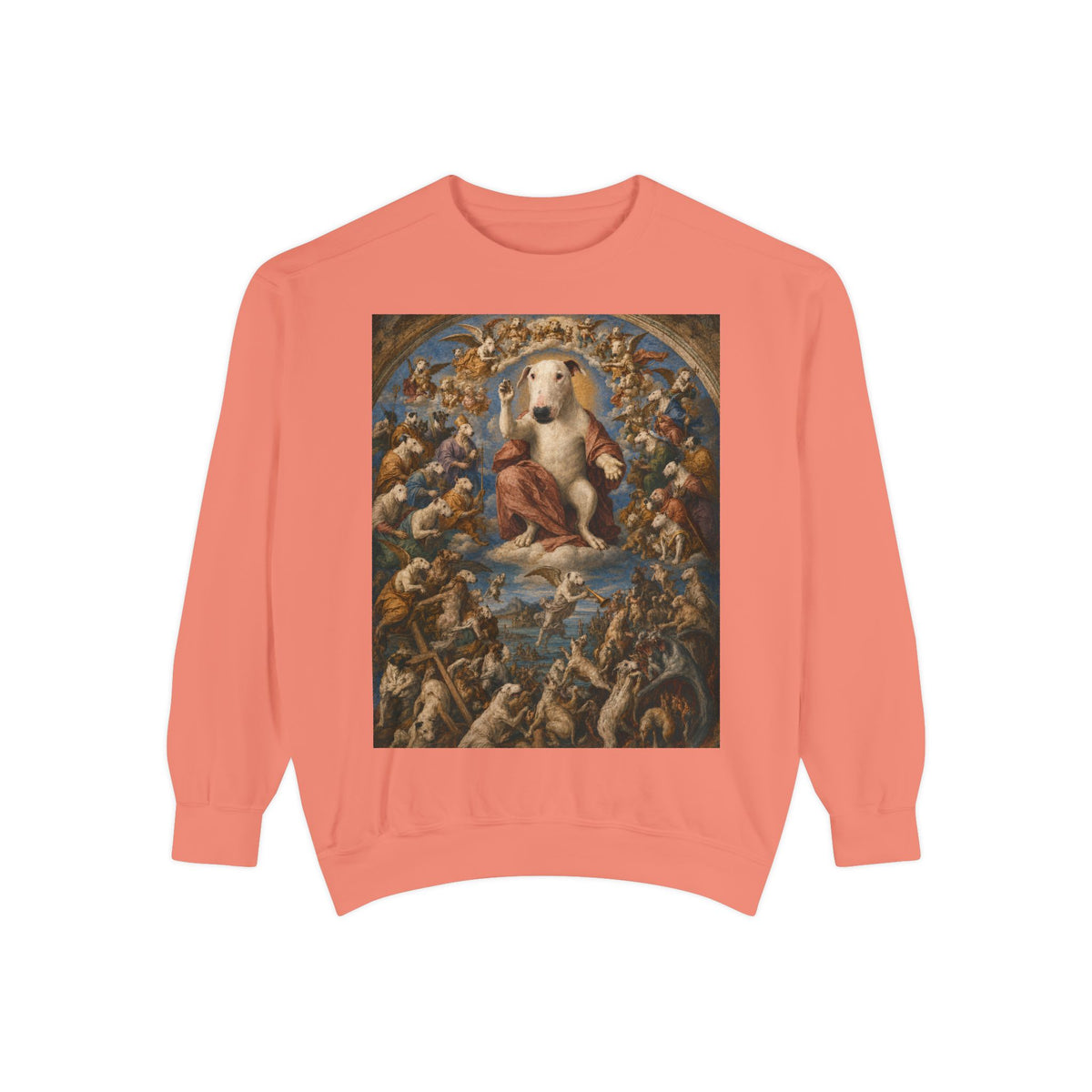 Bull Terrier The Last Judgement — after Michelangelo, 1541 | Crewneck