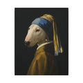 Bull Terrier Girl with a Pearl Earring — after Johannes Vermeer, c.1665 | Canvas