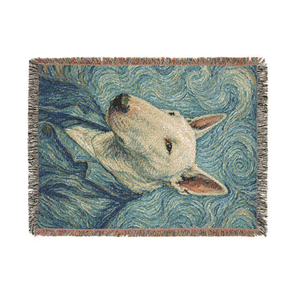 Bull Terrier Self-Portrait — after Vincent van Gogh, 1889 | Blanket