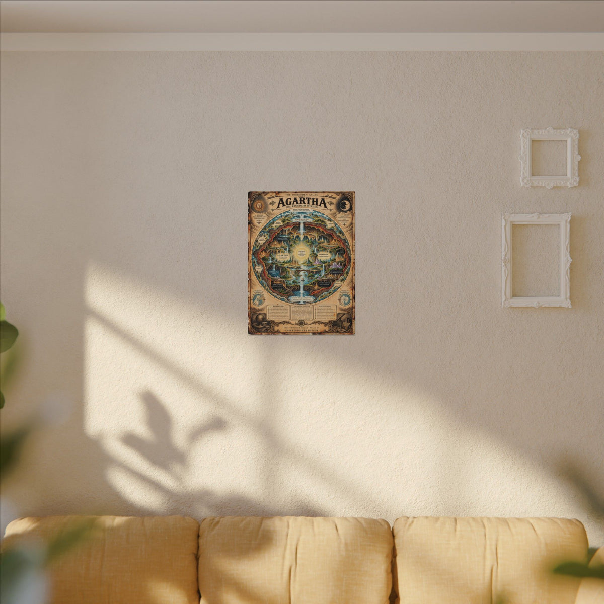Agartha, The Forbidden Atlas Plate VI | Canvas