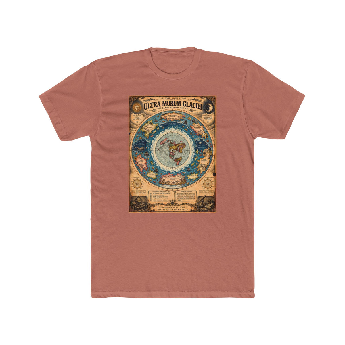 Ultra Murum Glaciei, The Forbidden Atlas Plate II | Unisex Cotton Crew Tee