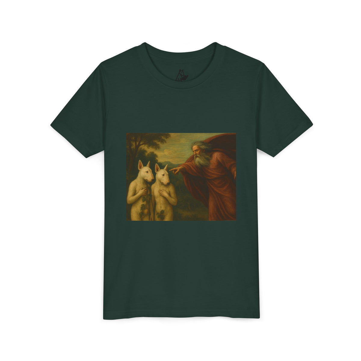 Bull Terrier The Rebuke of Adam and Eve — after Domenichino, 1626 | Youth Tee