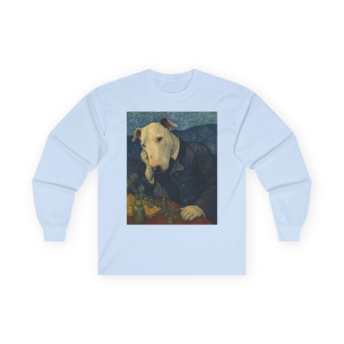 Bull Terrier Portrait Of Doctor Gachet — after Vincent van Gogh, 1890 | Long Sleeve