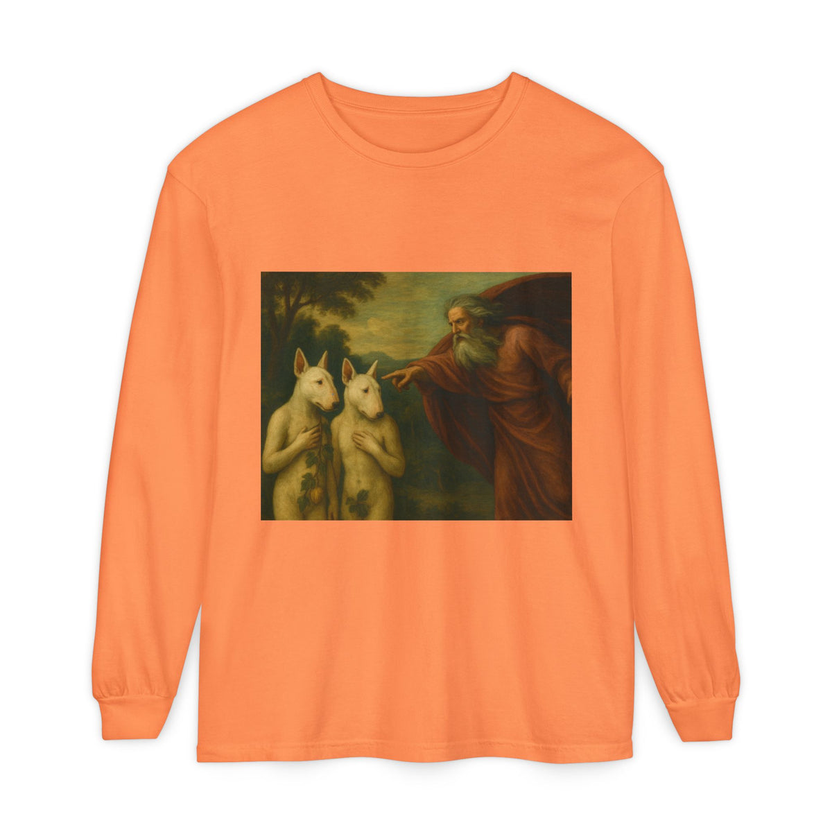 Bull Terrier The Rebuke of Adam and Eve — after Domenichino, 1626 | Long Sleeve
