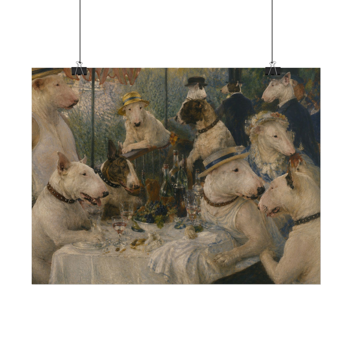 Bull Terrier Luncheon of the Boating Party — after Pierre-Auguste Renoir, 1881 | Poster