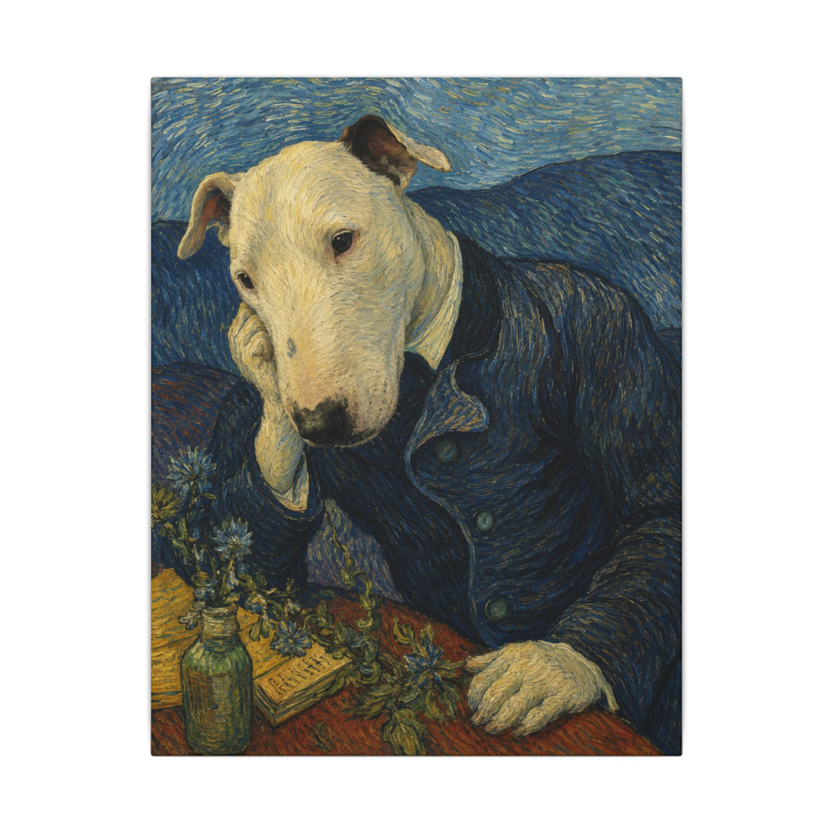 Bull Terrier Portrait of Doctor Gachet — after Vincent van Gogh, 1890 | Canvas