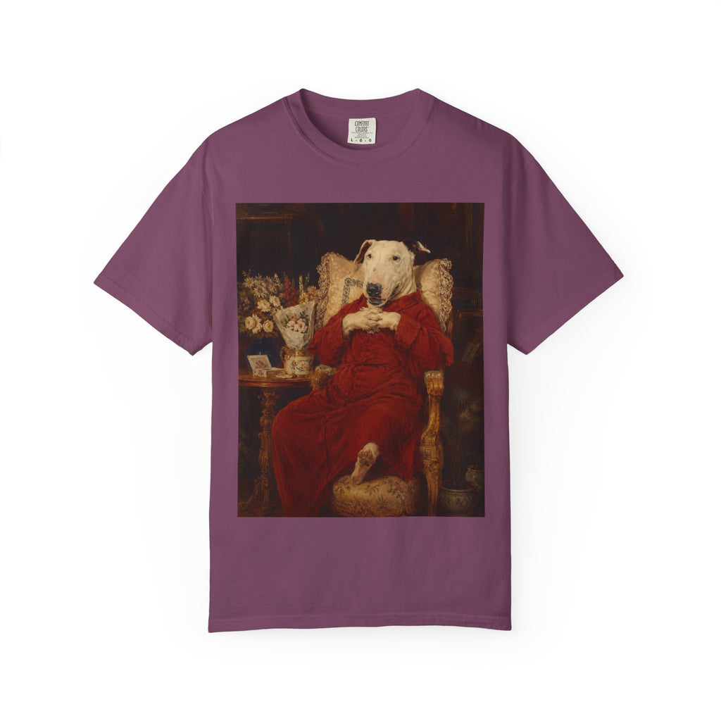 Bull Terrier A Happy Birthday — after Antonio Casanova y Estorach, c.1890 | Garment-Dyed Tee