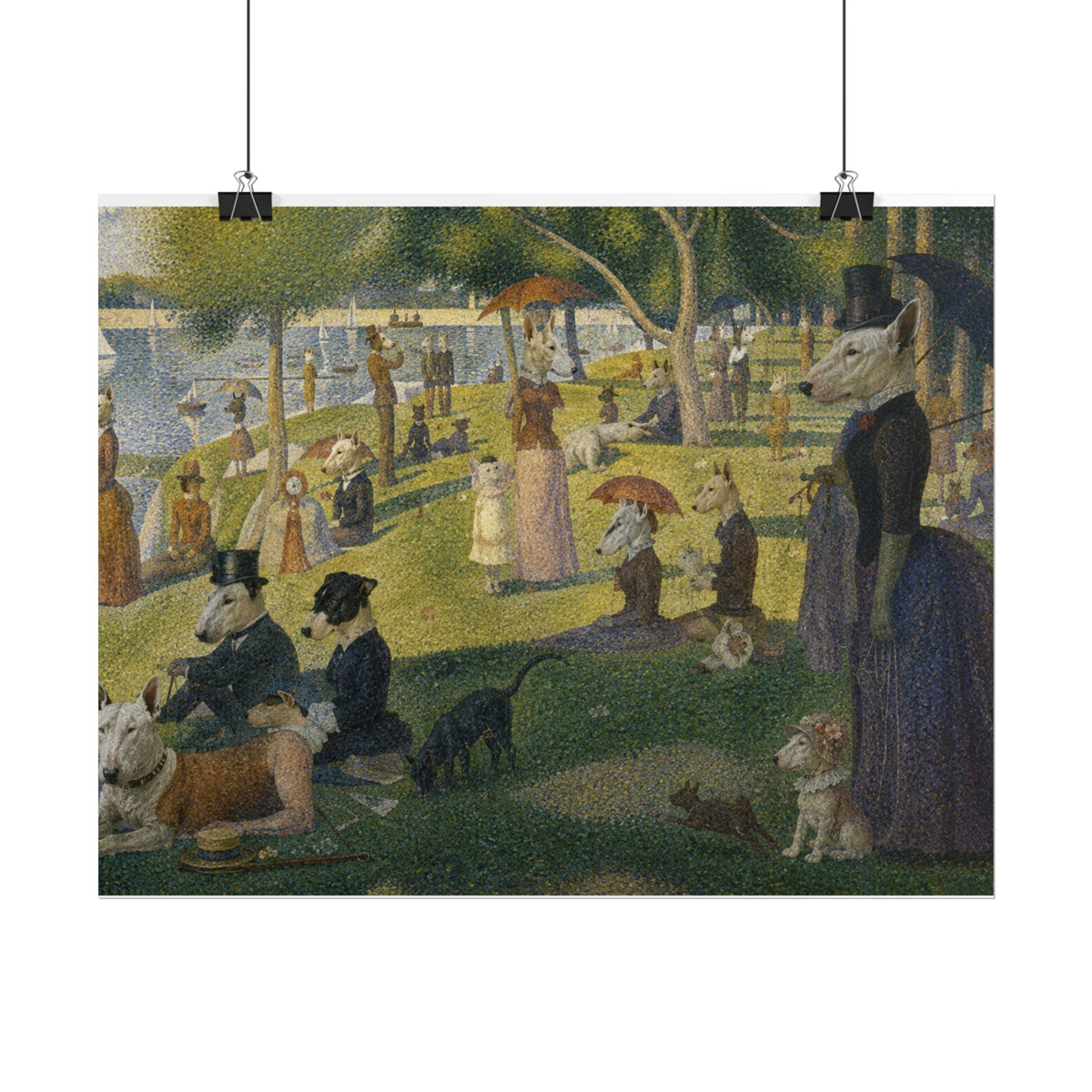 Bull Terrier A Sunday Afternoon on La Grande Jatte — after Georges Seurat, 1886 | Print