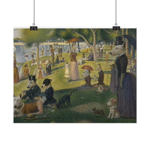 Bull Terrier A Sunday Afternoon on La Grande Jatte — after Georges Seurat, 1886 | Print