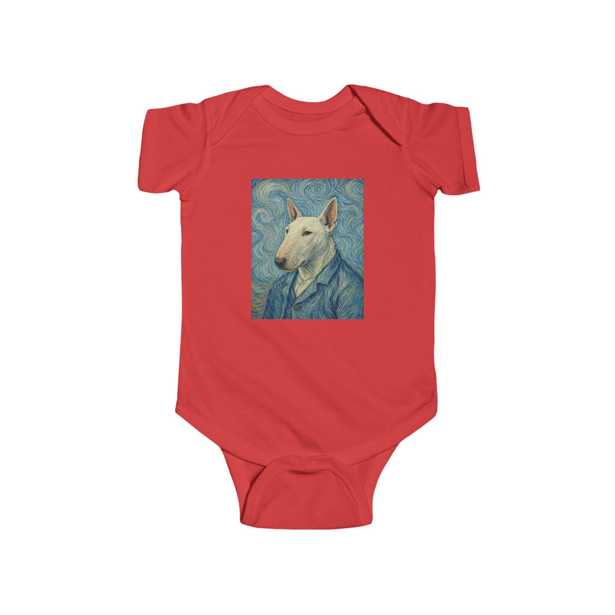 Bull Terrier Self-Portrait — after Vincent van Gogh, 1889 | Bodysuit