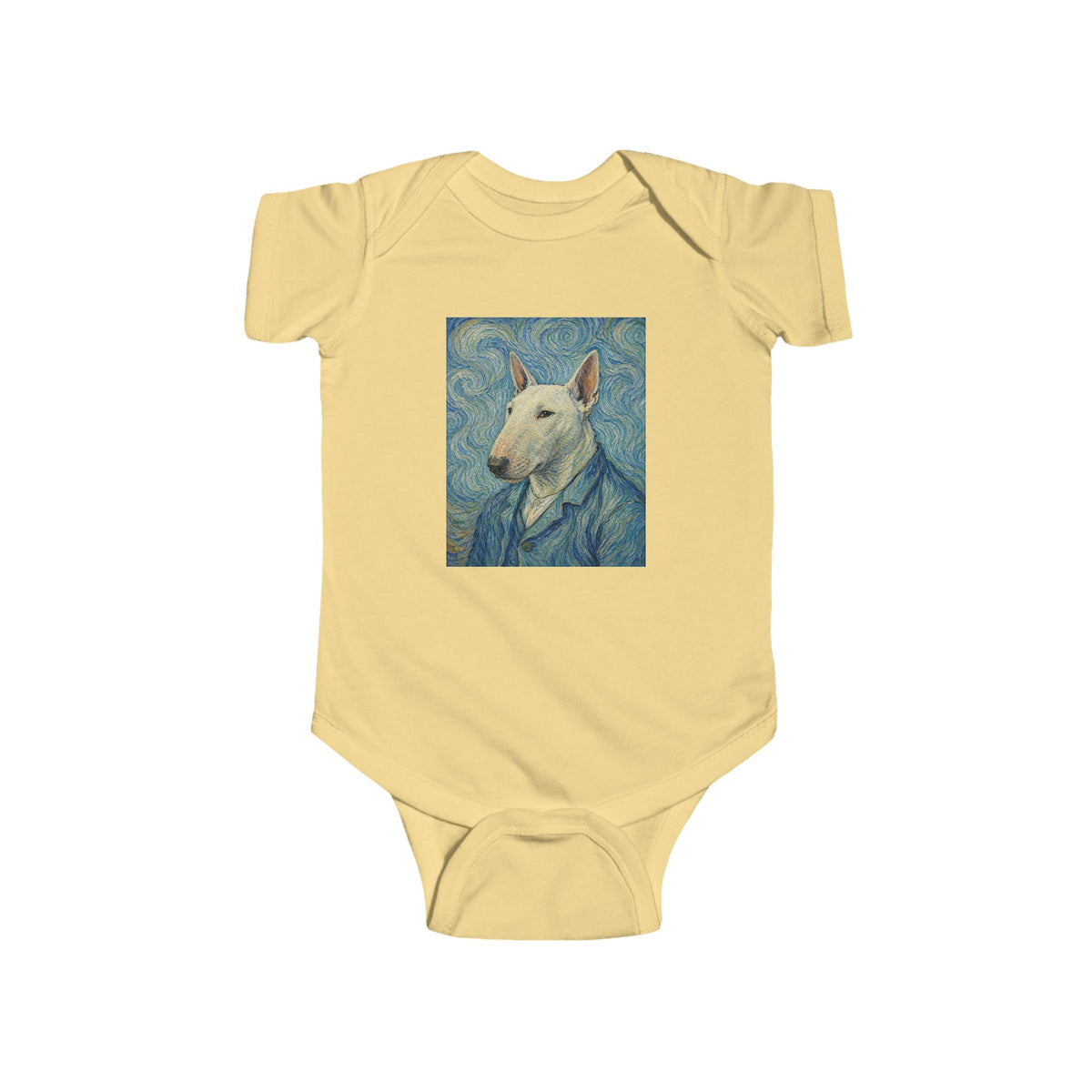 Bull Terrier Self-Portrait — after Vincent van Gogh, 1889 | Bodysuit