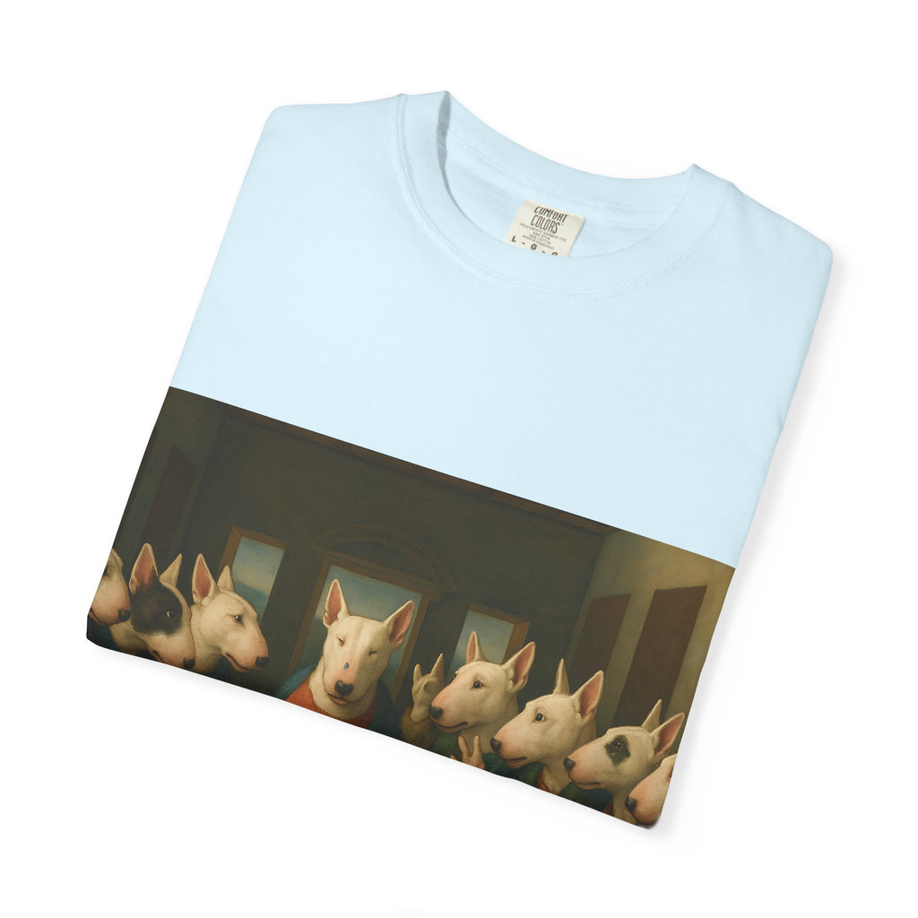 Bull Terrier The Last Supper — after Leonardo da Vinci, 1498 | Garment-Dyed Tee