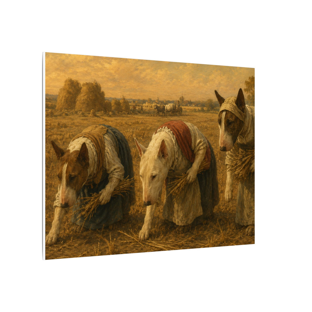 Bull Terrier The Gleaners — after Jean-Francois Millet, 1857 | Canvas