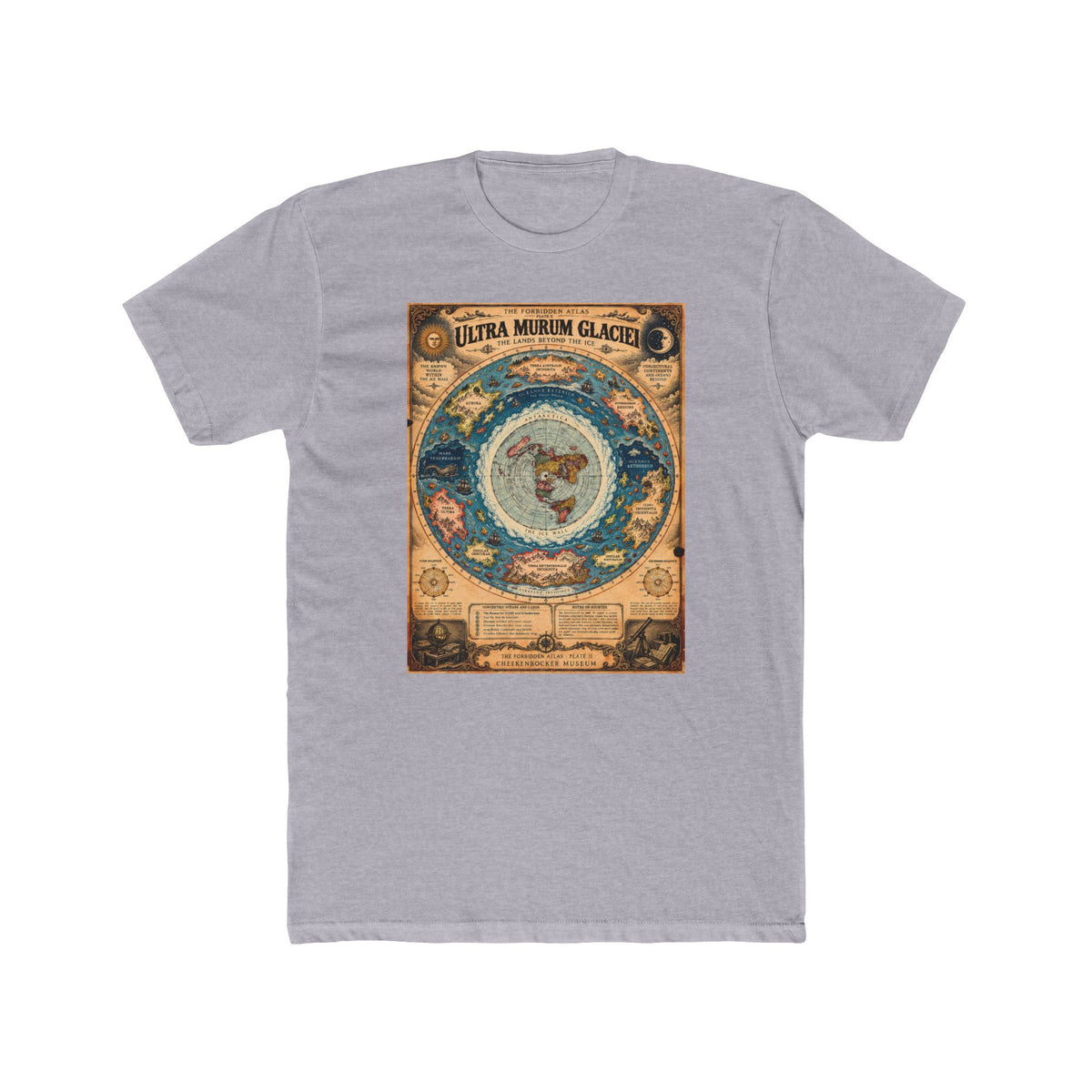 Ultra Murum Glaciei, The Forbidden Atlas Plate II | Unisex Cotton Crew Tee
