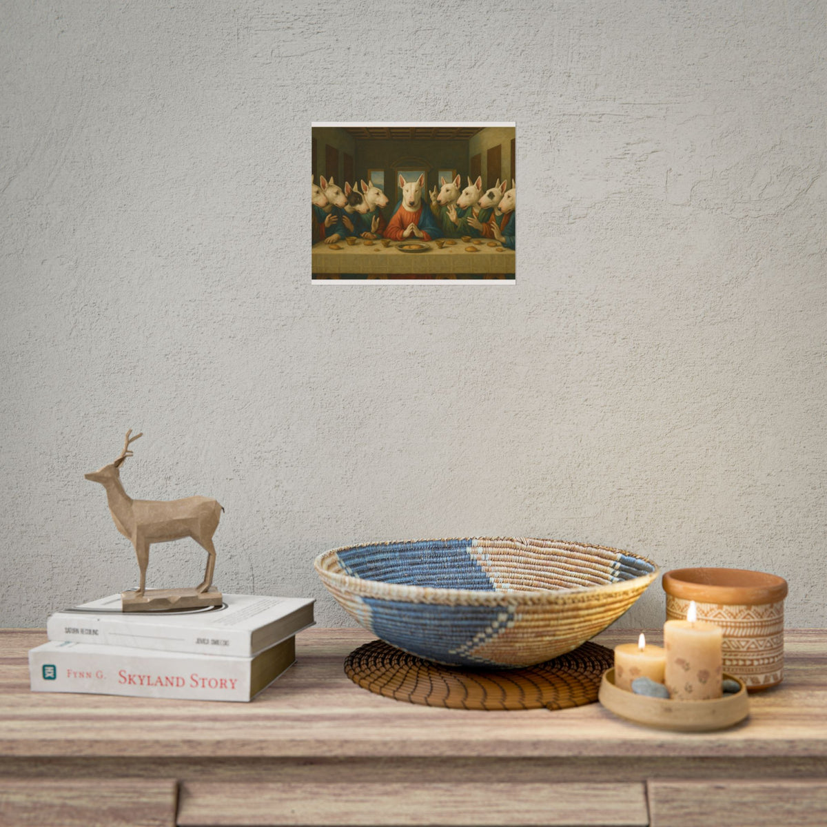 Bull Terrier The Last Supper — after Leonardo da Vinci, 1498 | Print