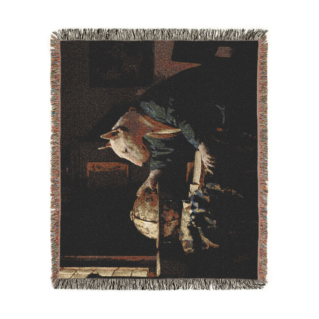 Bull Terrier The Astronomer — after Johannes Vermeer, 1668 | Blanket